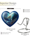 Heart shaped mermaid urn.