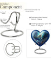 Heart shaped mermaid urn.