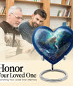 Heart shaped mermaid urn.