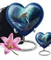 Heart shaped mermaid urn.