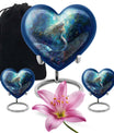 Heart shaped mermaid urn.