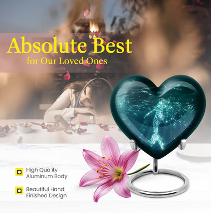 Heart Mermaid Urn for burial