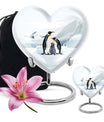 Penguin Theme Large Urn With 1 Keepsake Urn