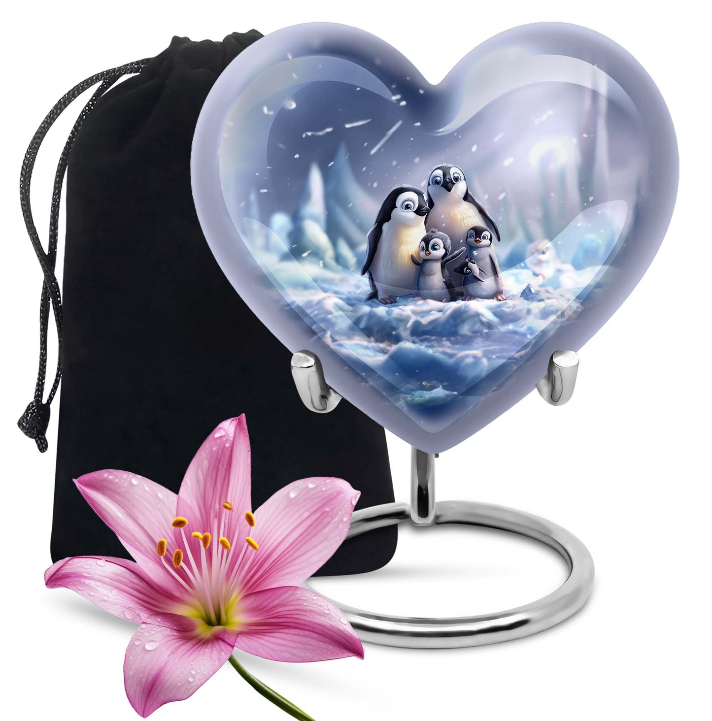 Penguin Theme Large Urn 10 Inch