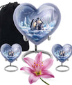 Penguin Theme Large Urn With 2 Keepsake Urn