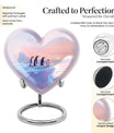 Penguin heart urn