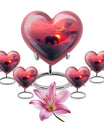 heart-shaped Elephant Urn for ashes