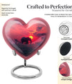 heart-shaped Elephant Urn for ashes