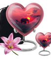 heart-shaped Elephant Urn for ashes