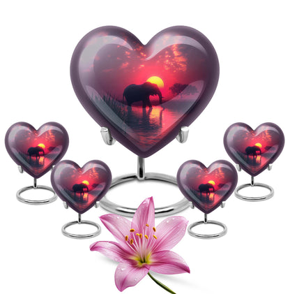 Elephant Heart Urn