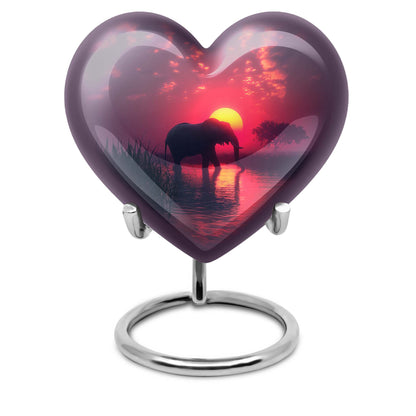 Elephant Heart Urn