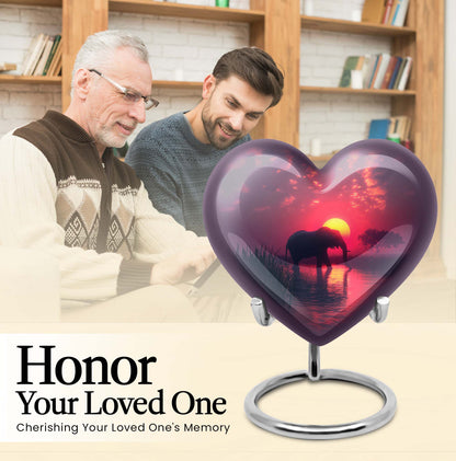 Elephant Heart Urn