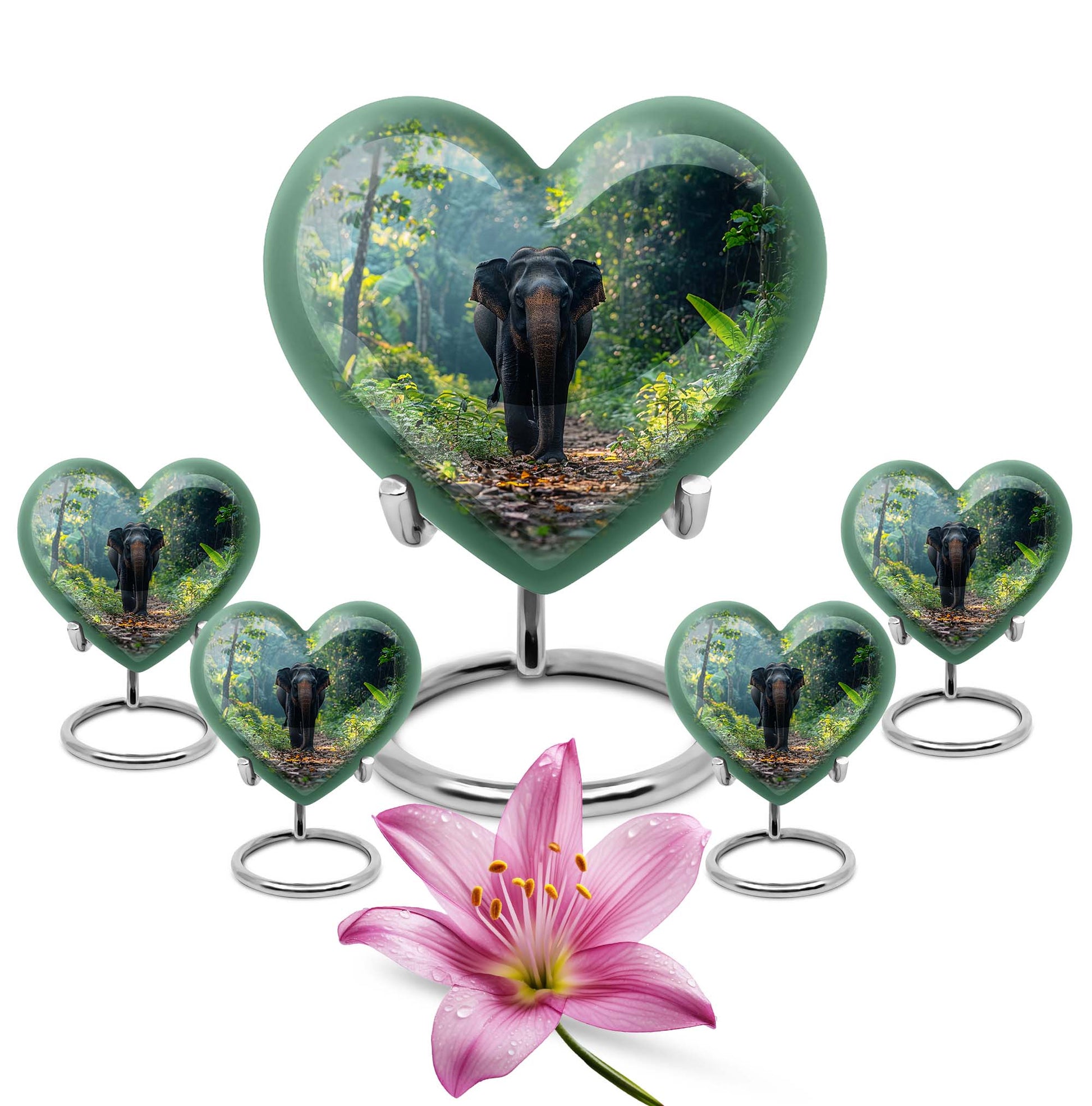 heart Elephant Urn, 