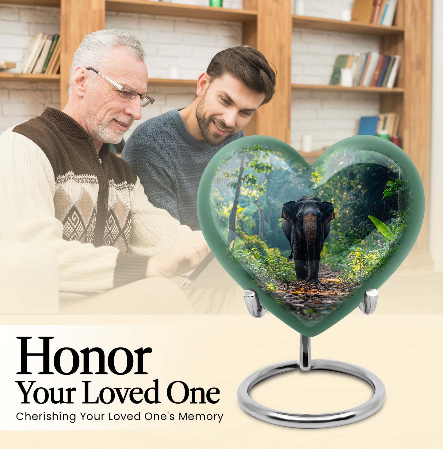 heart Elephant Urn, 