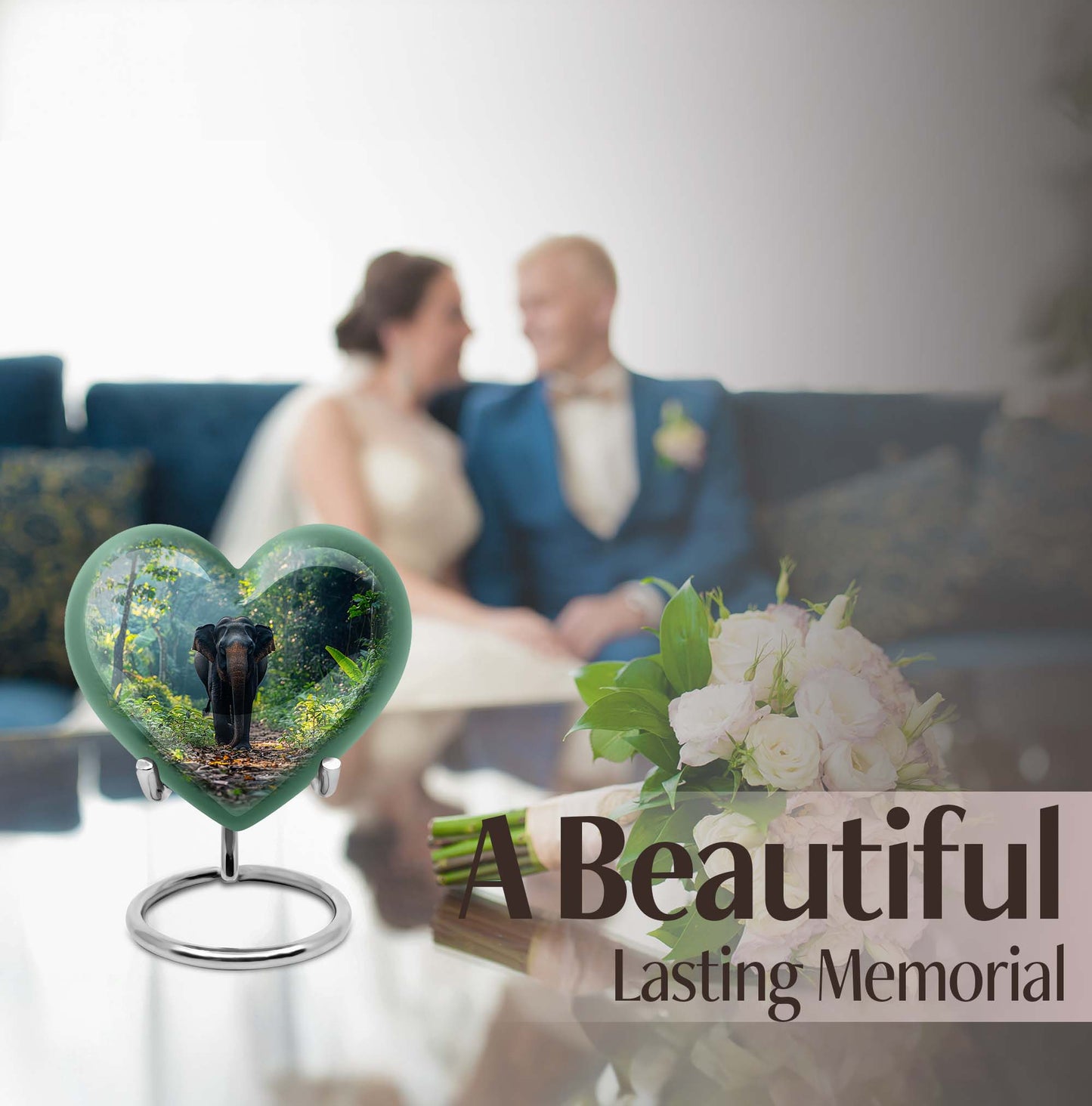 heart Elephant Urn, 
