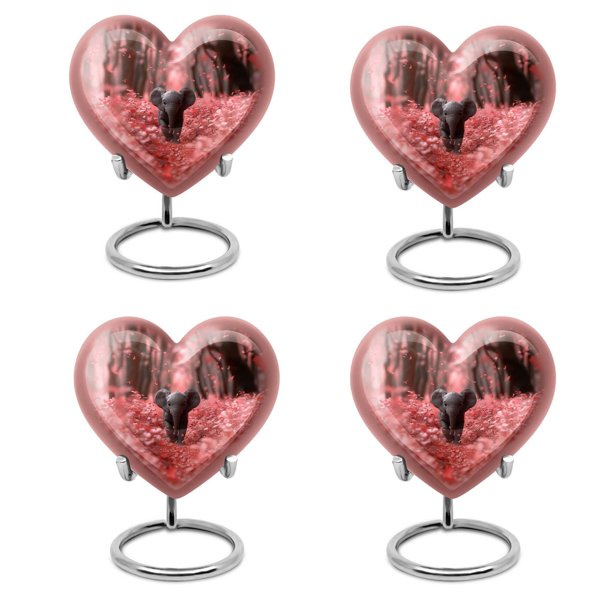 Elephant Theme 3 Inch Keepsake Pack of 4