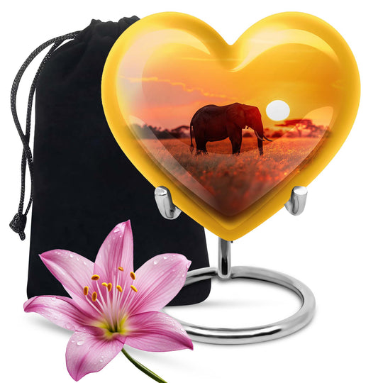 Elephant Urn heart design