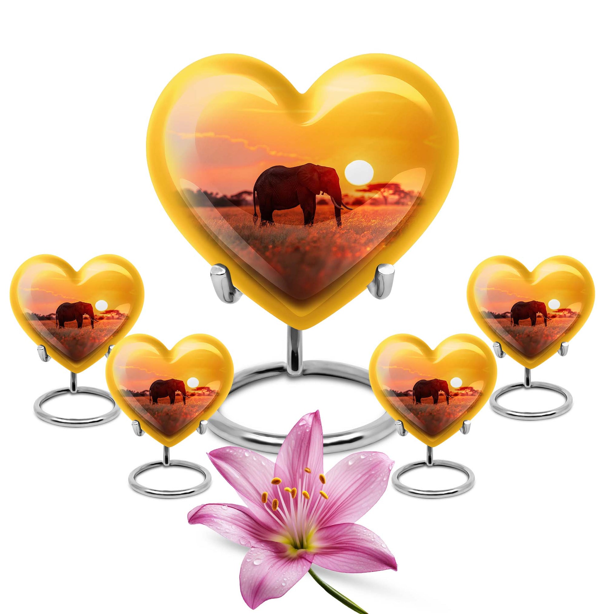 Elephant Urn heart design