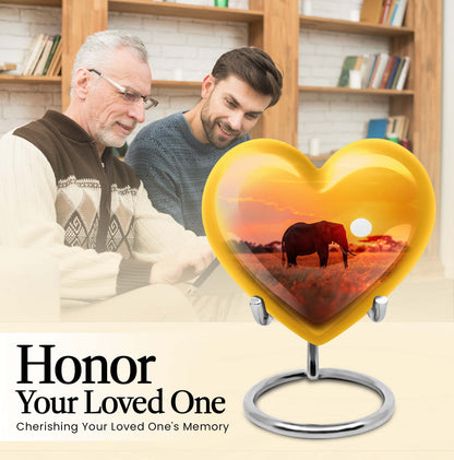 Elephant Urn heart design