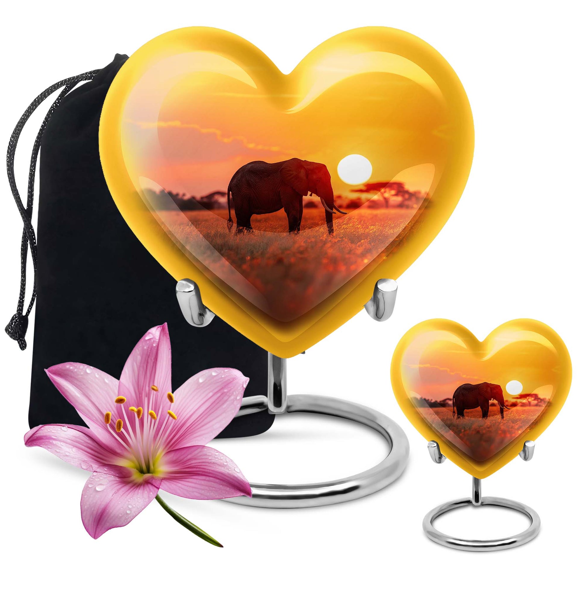 Elephant Urn heart design