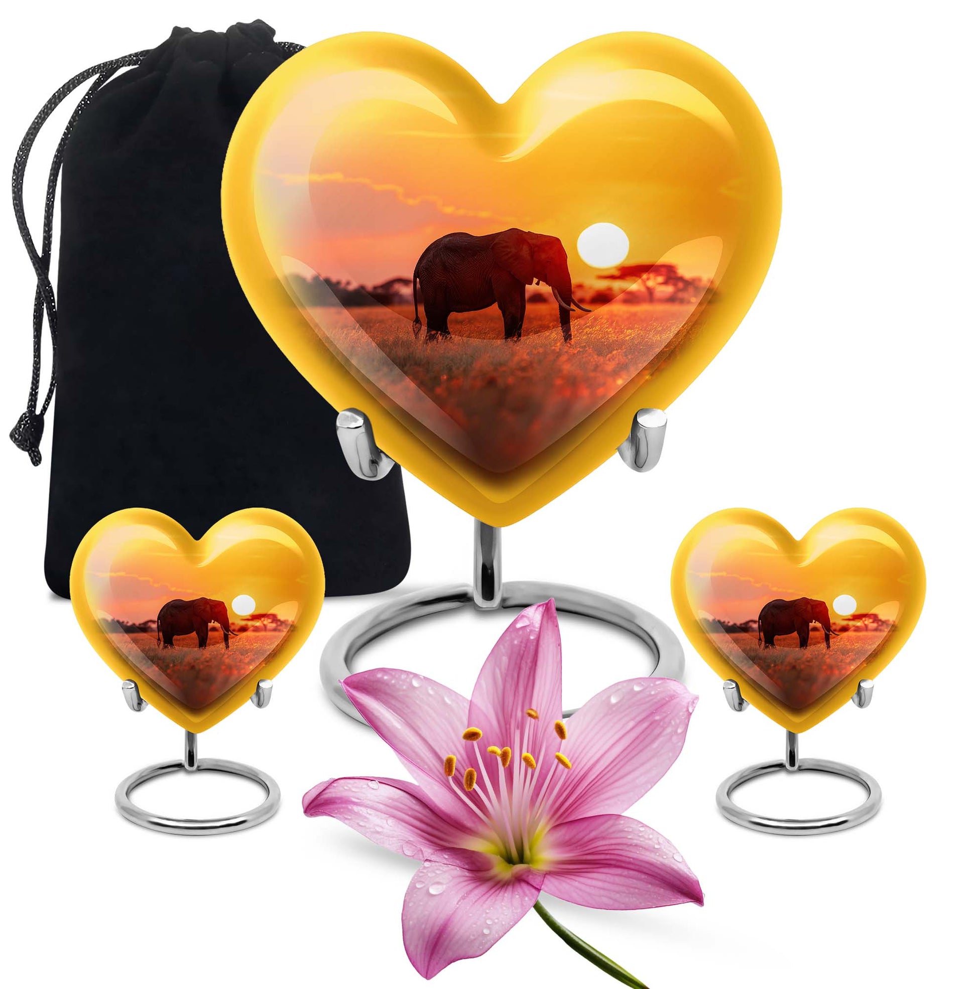 Elephant Urn heart design