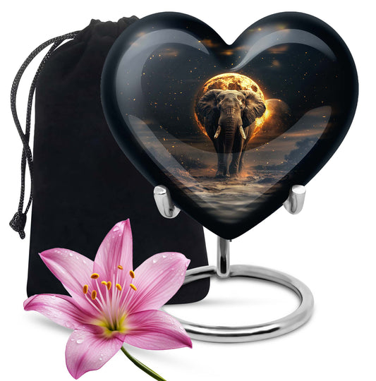 Elephant funeral urn for female