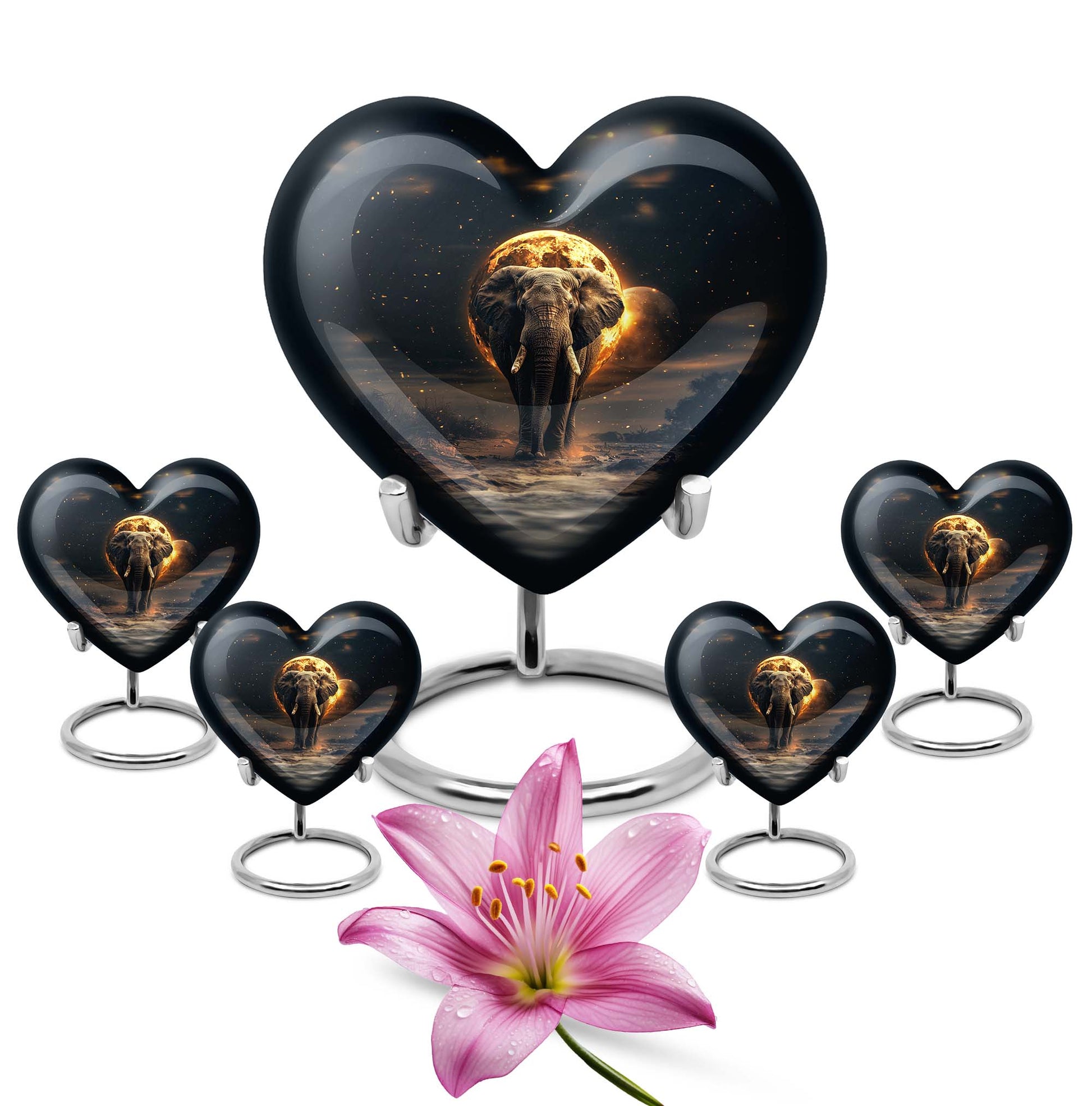 Elephant funeral urn for female