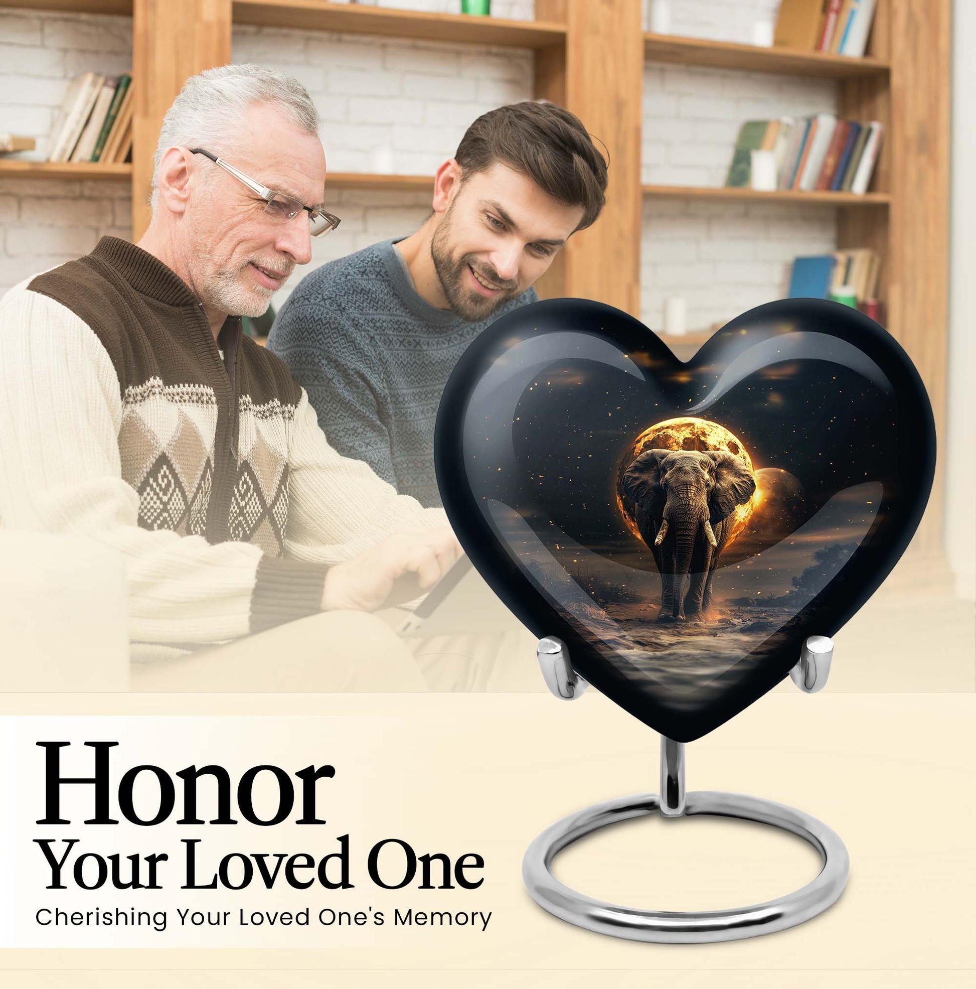 Elephant funeral urn for female