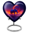 Heart-designed Elephant Memorial Urn