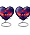Heart-designed Elephant Memorial Urn