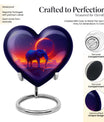 Heart-designed Elephant Memorial Urn