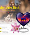 Heart-designed Elephant Memorial Urn