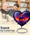 Heart-designed Elephant Memorial Urn
