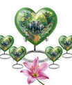heart-shaped Elephant Urn