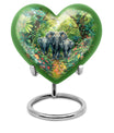 heart-shaped Elephant Urn