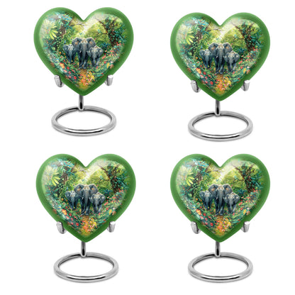 heart-shaped Elephant Urn