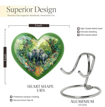 heart-shaped Elephant Urn