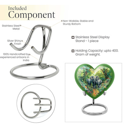 heart-shaped Elephant Urn