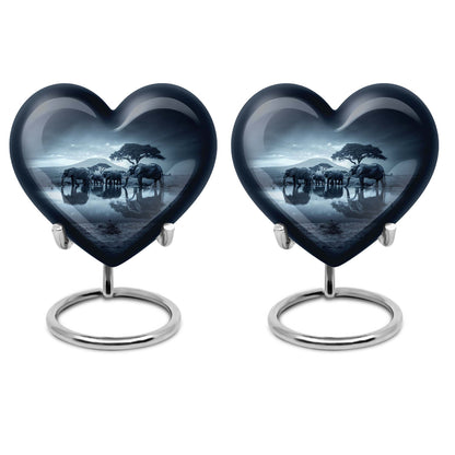 heart-shaped Elephant Urn