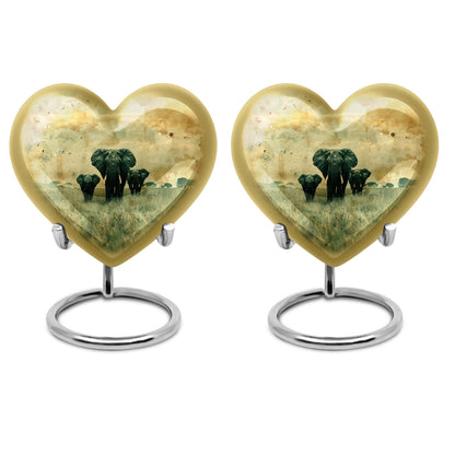 heart elephant urn for ashes