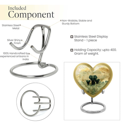 heart elephant urn for ashes