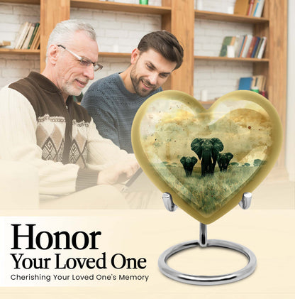 heart elephant urn for ashes
