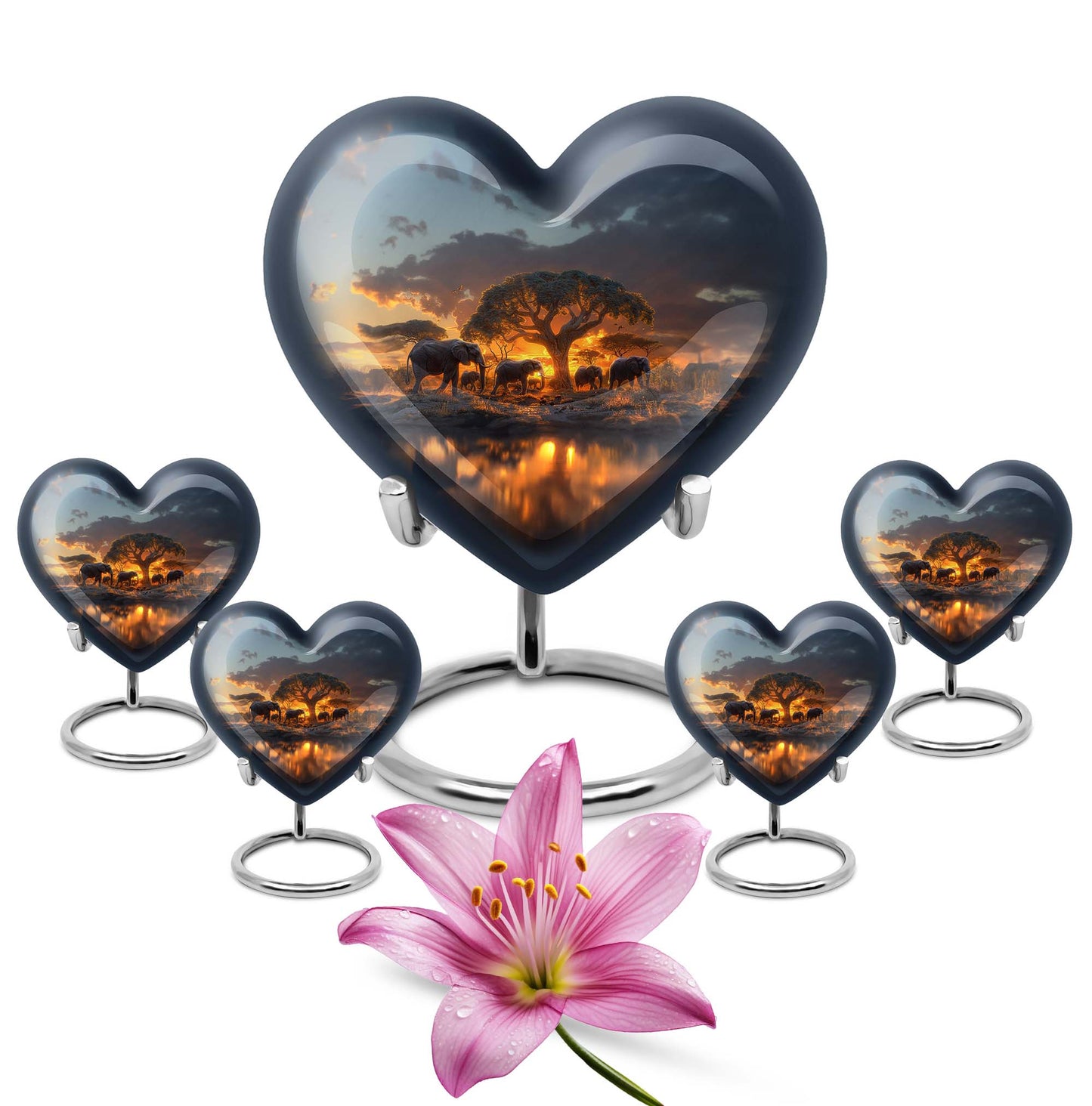 Handcrafted 10-inch Heart urn