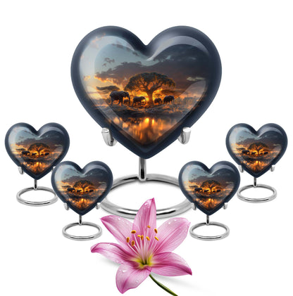 Handcrafted 10-inch Heart urn