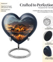 Handcrafted 10-inch Heart urn
