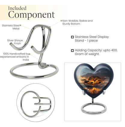 Handcrafted 10-inch Heart urn