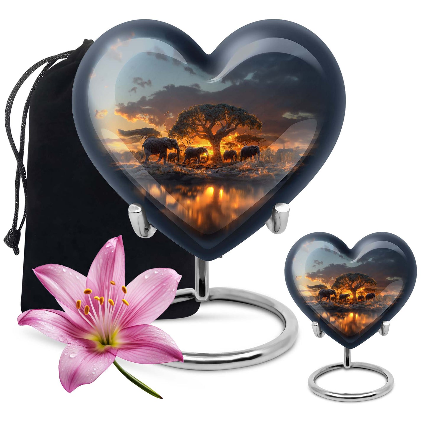 Handcrafted 10-inch Heart urn