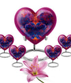 heart-shaped Elephant Family Urn