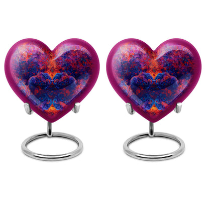 heart-shaped Elephant Family Urn