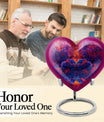 heart-shaped Elephant Family Urn